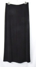 Chico's Travelers Cropped Wide-Leg Black Acetate Pants L (Chico's 2) Made in USA