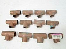 Lot Of 12 1/2" Tee Adapters Cup Connectors Pipe Fittings Plumbing Home DIY 