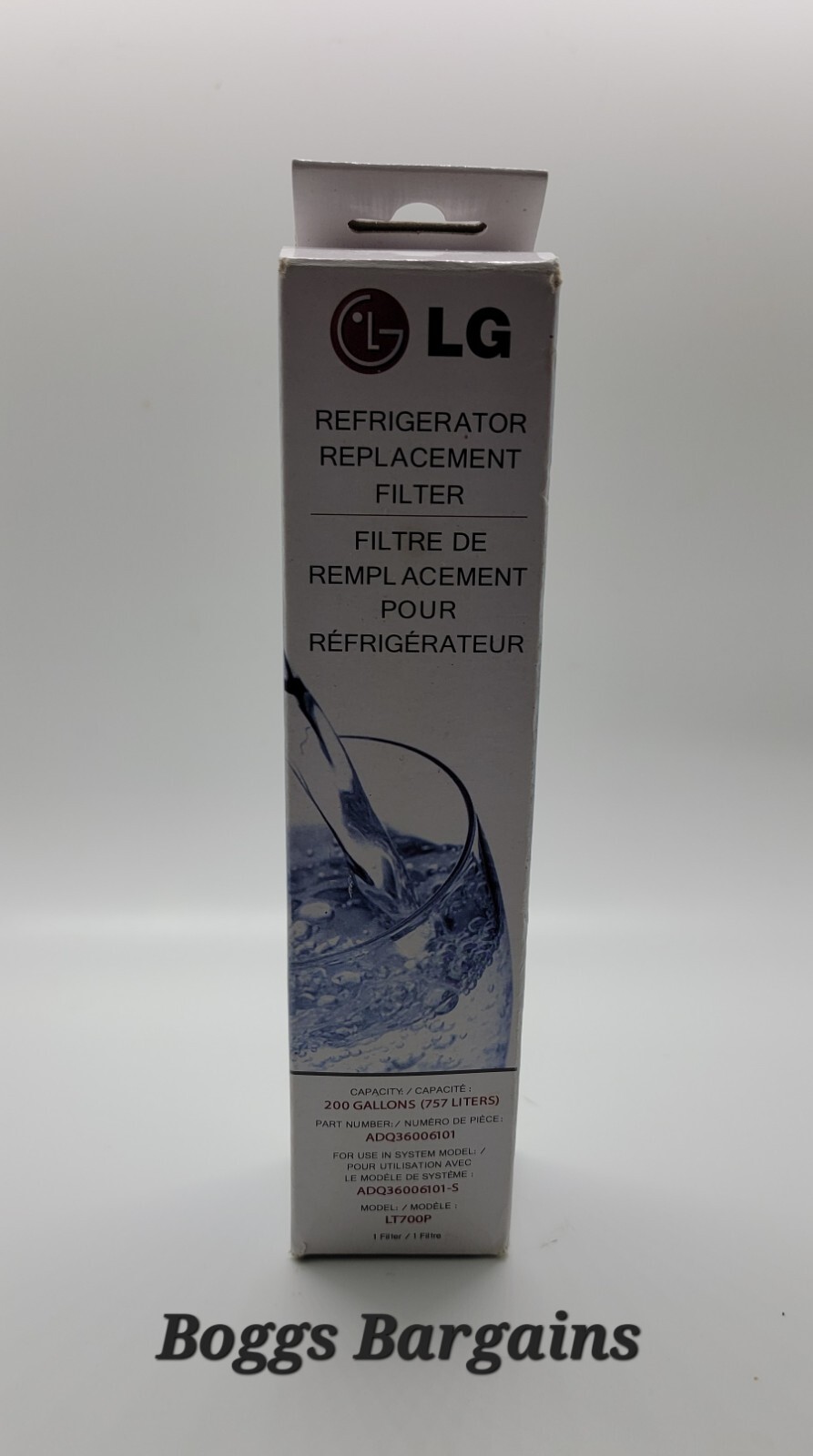 Genuine LG Refrigerator Replacement Filter LT700P ADQ36006101 Sealed