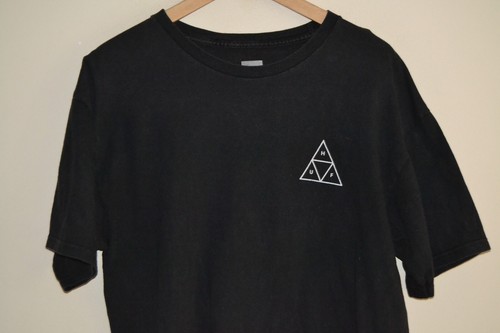 HUF Black S/S T-Shirt Mens Size Large - Picture 2 of 7