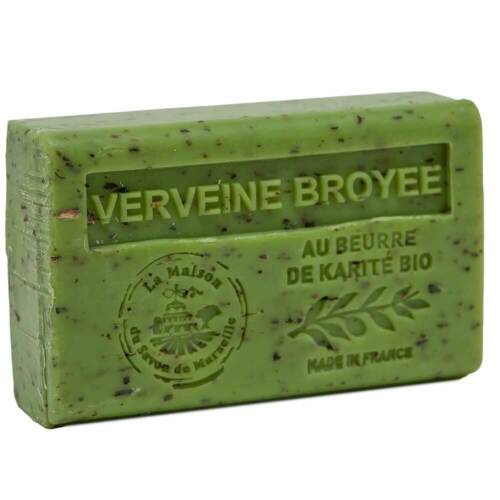3 x 125g Bars - Crushed Verbena Scented French Soap with Organic Shea Butter - Picture 2 of 3
