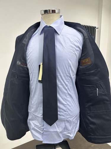 Traje Hombre Sartoriale Made IN Italy Azul 60 DROP6 Fresco Lana 150EXTRAFINE - Imagen 6 de 15