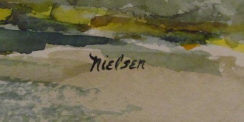 Original Water Color Painting of a Wood Bridge over a Creek Signed Deana Nielsen - Picture 2 of 5