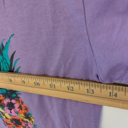 Kauai Hawaii Purple T Shirt Girl Large Pineapple Graphic Print - Picture 6 of 9