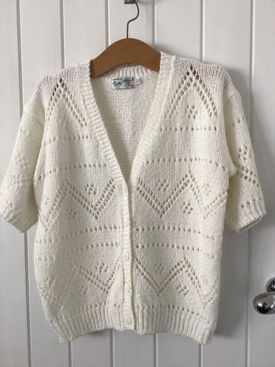 Vintage Tigi Wear by Rinku, Short Sleeve Knit Cardigan, UK
