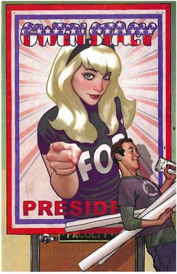 GWEN STACY #2 ''FOR PRESIDENT'' ADAM HUGHES MARVEL 2020