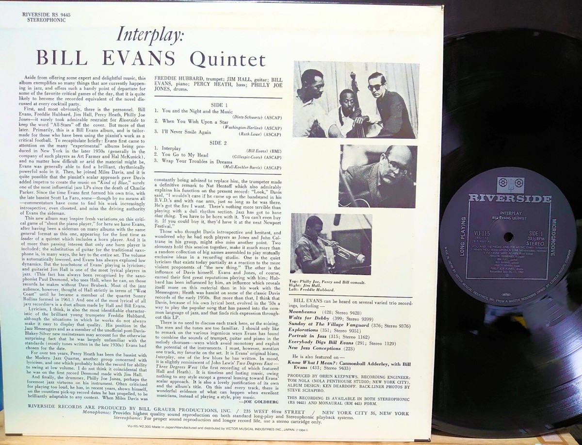 BILL EVANS INTERPLAY レコードLP Bill Evans – Interplay – Vinyl (Gatefold, LP, Album + 2 more