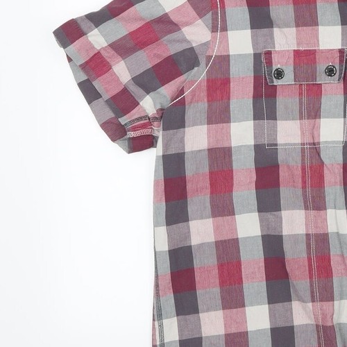 Cherokee Mens Red Striped Cotton blend Size XL Collared - Picture 9 of 12