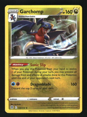 Pokemon Brilliant Stars GARCHOMP Holo 109/172