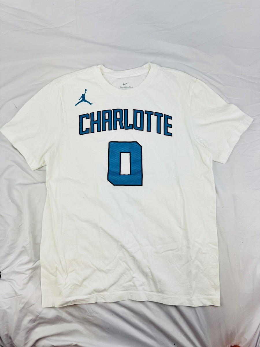 VTG Nike Jordan Charlotte Hornets Shirt Jersey Miles Bridges