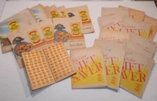 Vintage VALUE Stamps LARGE LOT of Vintage Books And Stamps