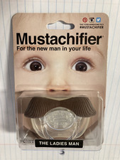 Mustachifier Baby Pacifier Funny Mustache Silicone BPA Free Gag Gift 0-6 Months