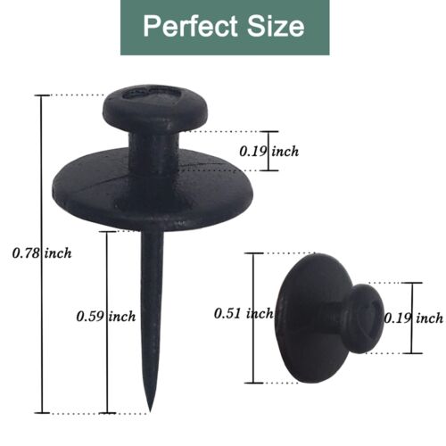 30 PCS Push Pins Picture Hangers Wall Hooks Double Headed Thumb Tacks for Wal... - Picture 3 of 7
