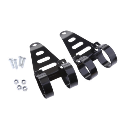 Motorrad Scheinwerferhalterung 2er Set - Gabelhalterung 38-41mm Für Seitliche Montage