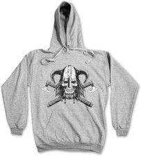 VIKING SKULL VI HOODIE Vikings Norse Norsemen Odin Thor Valhalla Norsemen