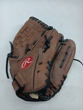 Rawlings RBG36DB Brown Leather Baseball Glove 12.5" Right Hand Throw