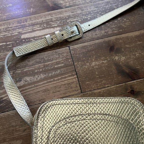 A.P.C. Quadratische Leder Crossbody Schultertasche Gold GEBRAUCHT Guter Zusta... - Bild 8 von 8