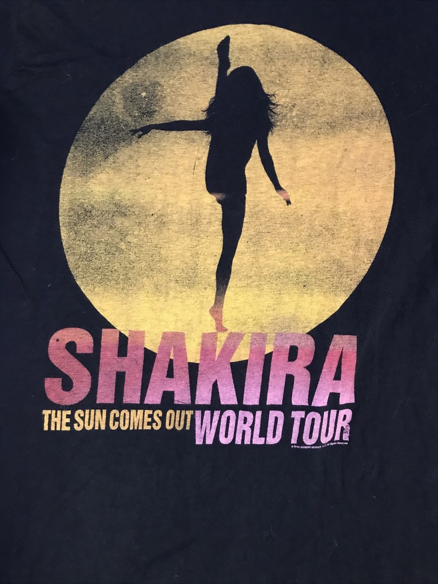 Shakira Concert Tee/Tultex shirt/Unisex Size S/ The Sun Comes Out