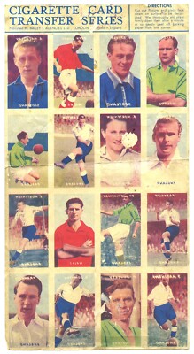 40s FULL SET FOOTBALL INTERNATIONALS~SUNNYVALE/BAILEY'S AGENCIES~CIGARETTE  CARDS