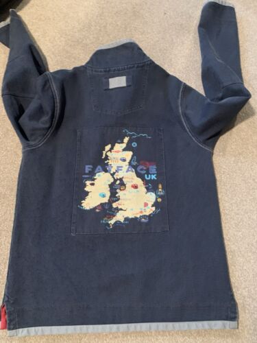 Fat Face Airlie Quarter Zip Sweatshirt Pullover Blue Men's Size Small/Medium - Picture 7 of 9