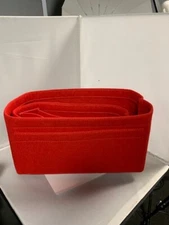 Purse Organizer Felt Fabric Large Red Fits LV Neverfull, Base Shaper Purse and c