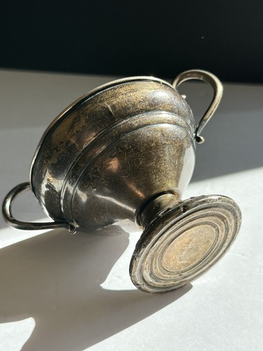 Antique Schweitzer Silver Co Sterling Sugar Bowl Weighted New York - Picture 9 of 17