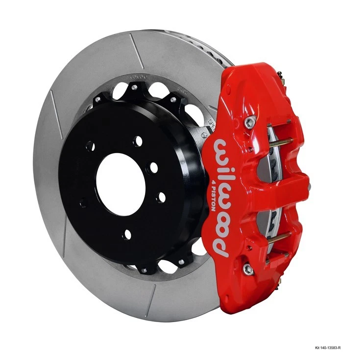 Kit de freno trasero grande Wilwood BMW 325i,328i,335i Aero4 con freno de estacionamiento, rotores de 14" Foto 4 de 4