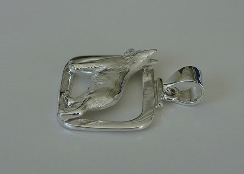 Large Sterling Silver German Shepherd Dog Standing Study - 第 4/6 張圖片
