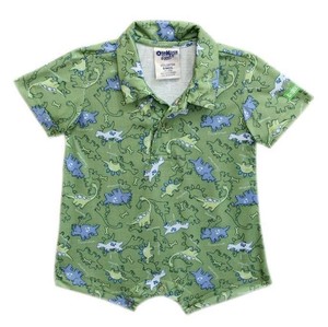 collared romper baby boy