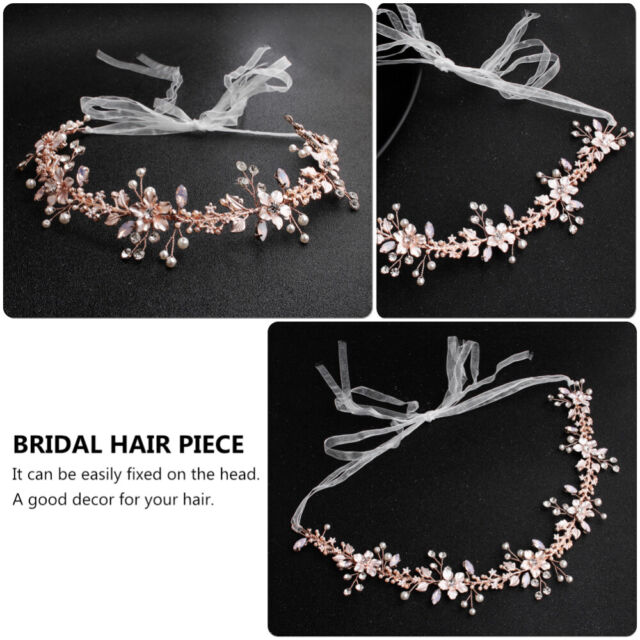 Bridal Veil Headpiece Wedding Bride Headdress Flower Hair Wreath Bride Headwear NC11881
