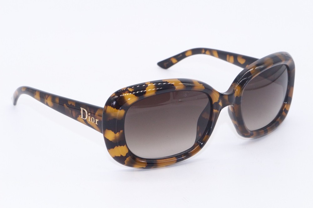 NEW CHRISTIAN DIOR DIORLADYCAT2 O5UHA HAVANA GRADIENT AUTHENTIC SUNGLASSES 54-21