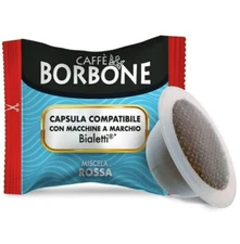 400 Bourbon Coffee Capsules RED Blend Compatible Bialetti ® Machines *