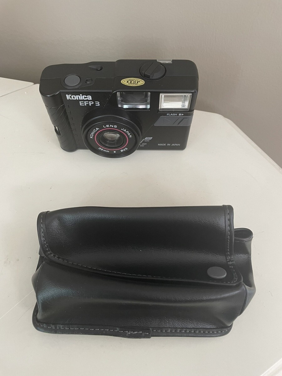 Vintage Rare Konica EFP3 36mm Point Shoot Film Camera W