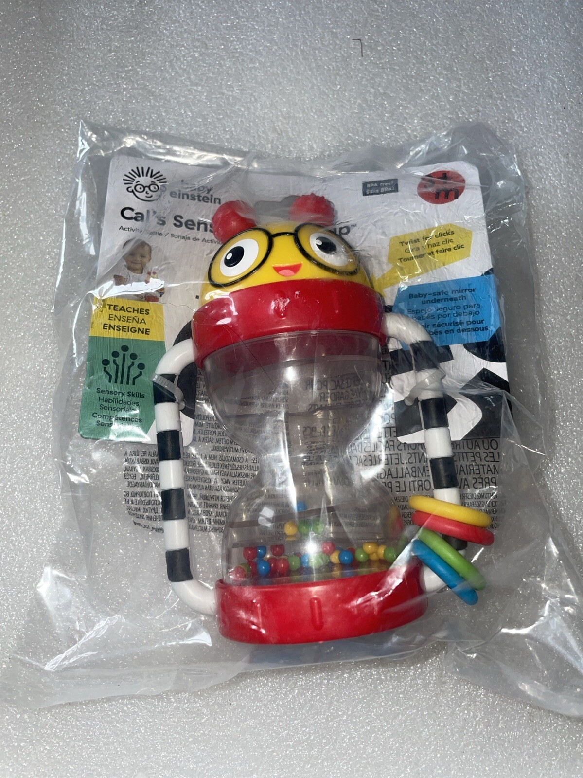 Baby Einstein - Rattle, Cal’s Sensory Shake-Up Toy NEW