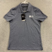 Travis Mathew Shirt Mens Large Gray Short Sleeve Polo Oceanside Casual Golf NWT