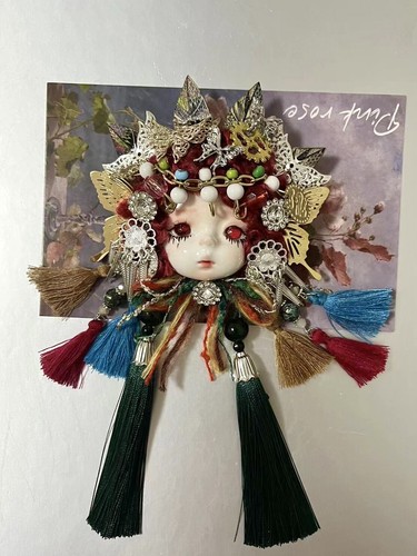 100% Hecho a Mano Hágalo Usted Mismo Jojo Navidad Broche Nevera Decoración Arcilla Muñeca Llavero - Imagen 11 de 16