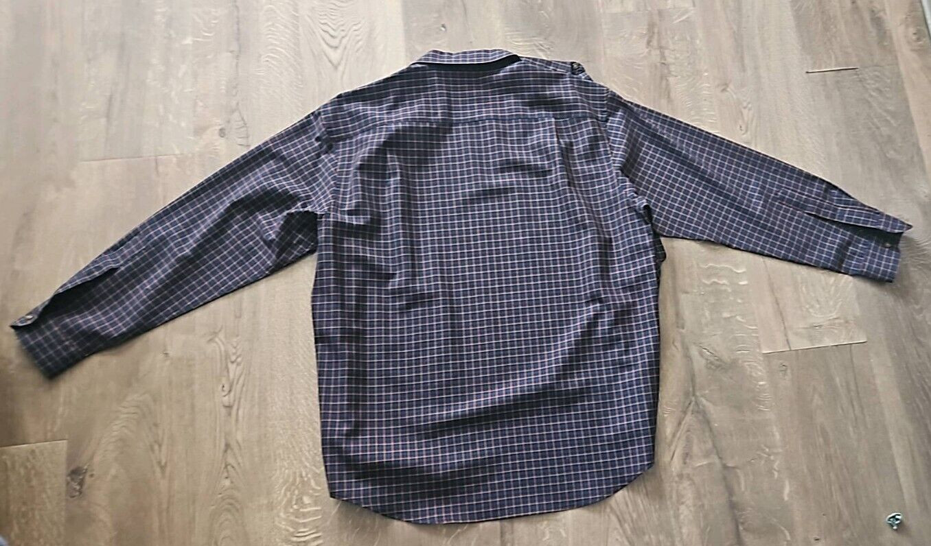 Pendleton Sir Pendleton Blue/Orange Plaid 100% Wo… - image 5