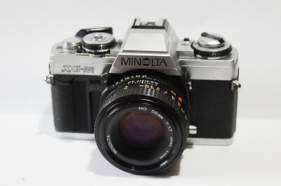 MINOLTA XG-M analoge Spiegelreflexkamera 35 mm + MD 50 mm f/1,7 Prime Objektiv .,.