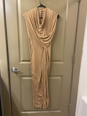 Rick Owens viscose cotton polyamide yellow long dress sz 8 (item A43) | eBay