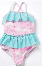 Matilda Jane Island Party Girls Flamingo Swim Swimsuit Size 6 New One Piece