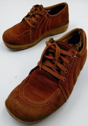 Red Leather Suede Rubber Soles 1970s | eBay