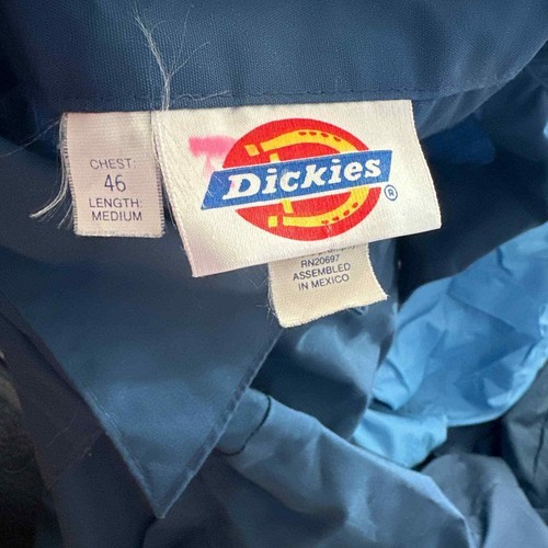 Dickies Men's Navy Short Sleeve Two Front Pocket Work Coverall Size 46 - Picture 4 of 4