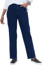 Peace Love World Love Note Straight-Leg Jeans Dark Rinse 6 NWOT 69 