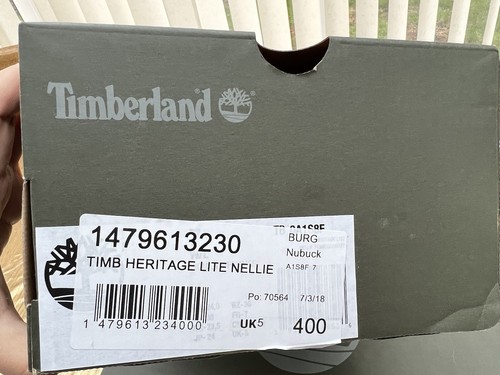 Timberland Mujer Borgoña Heritage Lite Nellie Chukka Botas de Entrenamiento Talla UK 5 - Imagen 7 de 8