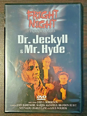 Fright Night Horror Classics Dr. Jeckyll & Mr. Hyde DVD Barrymore/Mansfield
