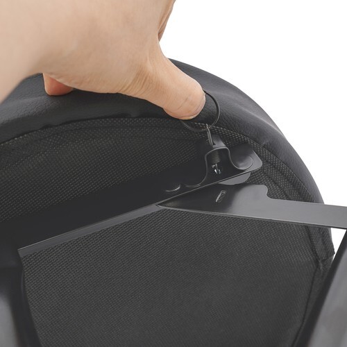 2pcs Black Counter Stool Bar Stool Portable Folding Kitchen Dining Chair