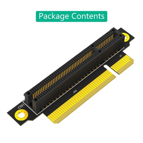 20mm PCIE 90 Degree Reverse Male to Female PCIE 8X to 8X Convert Risers Card - Afbeelding 3 van 8