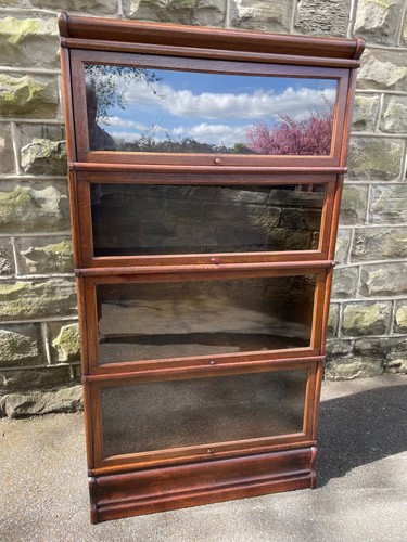 Antique Oak Globewernicke Stacking Library Bookcase