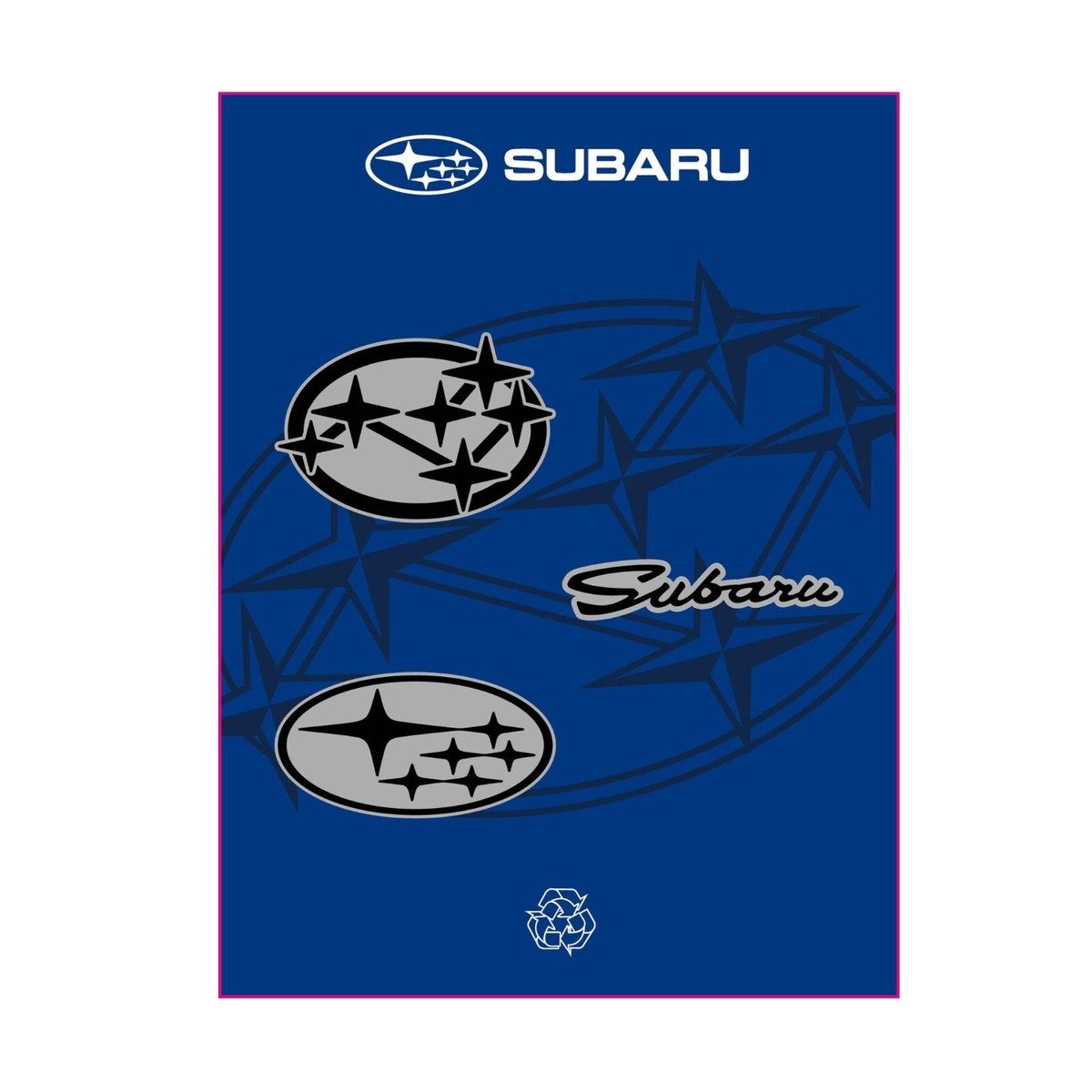 Subaru Rumble Sticker Subaru Decals Subaru Logo Decal Sticker Sheet - 12 Piece Removable Set ...