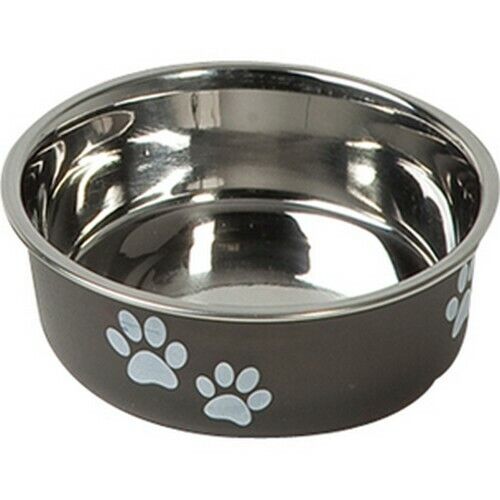 GAMELLE EN INOX NOIR POUR CHIEN FLAMINGO 14 CM  - Photo 1/1